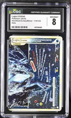 CGC 8 Lugia LEGEND 2010 HeartGold & SoulSilver 114/123 Holo Pokemon Card - Image 1