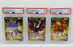 🔥2022 Pokemon SWSH FA/Galarian Zapdos/Articuno/Moltres V Secret PSA 9! All 3!🔥 - Image 1