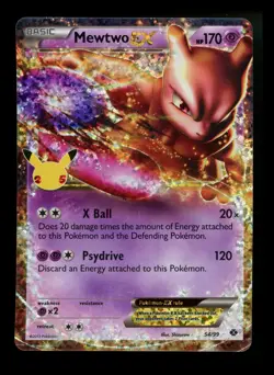 Mewtwo EX 54/99 Celebrations 2021 Classic Collection Holo Rare Pokemon - Image 1