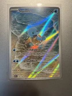 Pokemon Squirtle Holo Card TCG SV Scarlet & Violet 151 Series 170/165 - Image 1