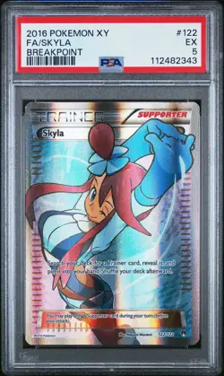 2016 POKEMON BREAKPOINT SKYLA #122 ULTRA RARE PSA 5 EX #112482343 - Image 1