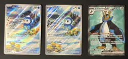 Pokemon PFL Holo Lot Piplup, Empoleon (3 Cards, 2 English, 2025) one Japanese - Image 3