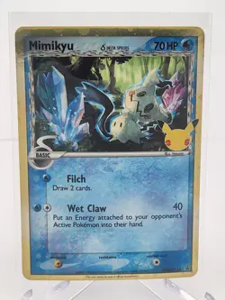 Mimikyu SWSH136 Pokemon Celebrations 25th Anniversary Black Star Promo NM - Image 1