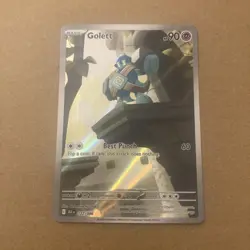 Pokemon TCG Sv: Black Bolt Golett Illustration Rare 122/086 Near Mint US - Image 1