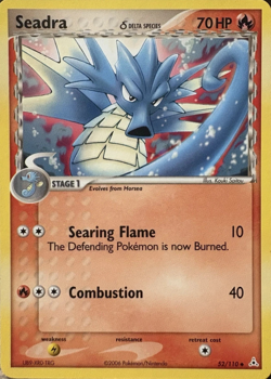 Seadra 52/110 Delta Species Holon Phantoms Light Play LP Pokemon DNA GAMES - Image 1