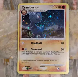 Pokemon Cranidos DP07 Diamond & Pearl Promo Holo 70 HP Headbutt Steamroll - Image 1