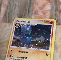 Pokemon Cranidos DP07 Diamond & Pearl Promo Holo 70 HP Headbutt Steamroll - Image 2