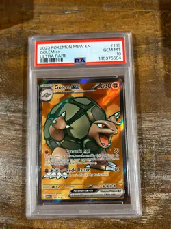 POKEMON 2023 MEW En 151 Ultra Rare GOLEM EX #189 PSA 10 Gem Mint RARE - Image 1