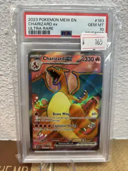 2023 Pokemon 151 Mew EN - Charizard ex - Ultra Rare - 183/165- PSA 10 GEM MINT - Image 1