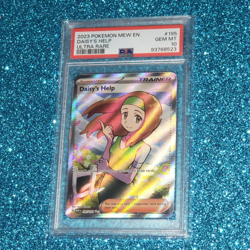 PSA 10 2023 DAISY'S HELP 195/165 POKEMON SCARLET & VIOLET 151 MEW EN Free Ship - Image 1