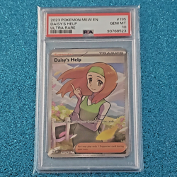 PSA 10 2023 DAISY'S HELP 195/165 POKEMON SCARLET & VIOLET 151 MEW EN Free Ship - Image 2