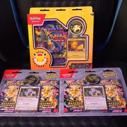 Pokemon lot TCG Day 2026 & 2 Mega Evolution Ascended Heroes Sealed Promo Boxes - Image 1