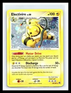 💥 Pokemon 2007 TCG Electivire Diamond & Pearl Rare Holo 25/132 100 HP - Image 1