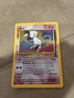 Pokemon 2000 WOTC Mew #9 Holo Black Star Promo English C - Image 1