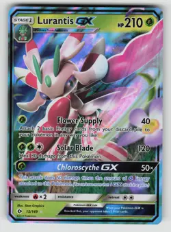 Lurantis GX 15/149 Holo Rare GX Sun & Moon Pokemon LP - Image 1