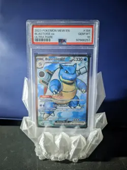 2023 Pokemon Mew En-151 Ultra Rare Blastoise EX #184 PSA 10 - Image 1