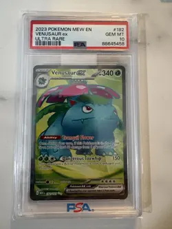 2023 POKEMON MEW EN-151 182/165 VENUSAUR ex ULTRA RARE PSA 10 - Image 1
