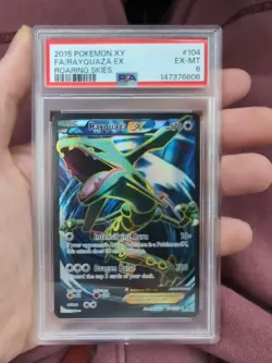 Pokemon TCG Rayquaza EX Full Art Ultra Rare Roaring Skies Graded 6 - Image 1