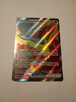 Pokemon Destined Rivals Team Rocket's Moltres EX UR FULL ART ENG 208/182 NM - Image 1