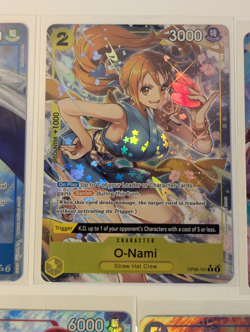 One Piece CCG TCG Alt Art Bundle - NM+ Portgas D. Ace OP08-052, O-Nami OP06-101 - Image 3