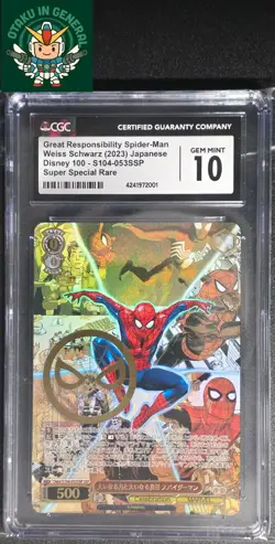 Weiss Schwarz x Disney 100 Spiderman Dmv/S104-053SSP SSP cgc 10 Make Offer! - Image 1