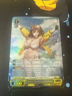 Signed Weiss Schwarz NIKKE NIK/S117-002SP SP Anis Sparkling Summer FOIL English - Image 1