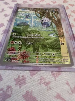 Pokemon Card Meditite 153/142 Stellar Crown Illustration Rare Near Mint - Image 4
