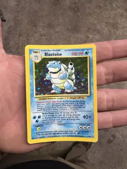 Pokemon TCG Base Set Blastoise Holo Card 2/102 Raw Near Mint Condition Rare - Image 3