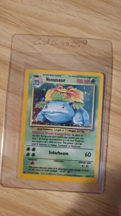 Pokemon TCG Venusaur Base Set Holo Unlimited Rare Card 15/102 - Image 1