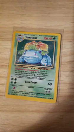 Pokemon TCG Venusaur Base Set Holo Unlimited Rare Card 15/102 - Image 2