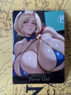 Power Girl DC hentai Anime Doujin Waifu ACG Custom Card - Image 1