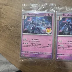Ceruledge Pokemon Day 2024 Stamped Sealed Promo Card Pokemon Lot Of 3 - Image 2