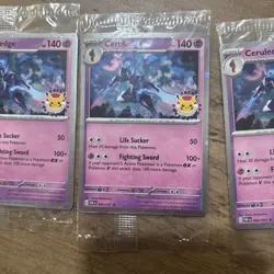 Ceruledge Pokemon Day 2024 Stamped Sealed Promo Card Pokemon Lot Of 3 - Image 3