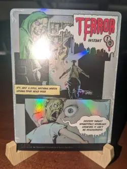 MTG: Terror BORDERLESS FOIL #750, NM Secret Lair Drop Creepshow Black Card!! - Image 4