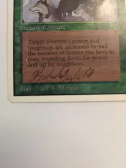 MTG Aspect Of The Wolf Unlimited Signed By Richard Garfield - Image 3
