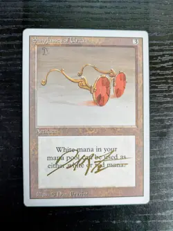MTG REVISED Sunglasses of Urza SIGNED IN GOLD BY DAN FRAZIER - Image 1