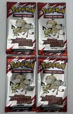 Pokemon Scarlet & Violet Destined Rivals Fun Packs - 4 Factory Sealed Packs - Image 1