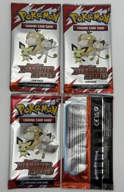 Pokemon Scarlet & Violet Destined Rivals Fun Packs - 4 Factory Sealed Packs - Image 2