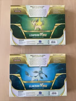 Pokemon TCG Glaceon & Leafeon VStar Special Collection - Packs in Description - Image 2