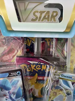 Pokemon TCG Glaceon & Leafeon VStar Special Collection - Packs in Description - Image 3