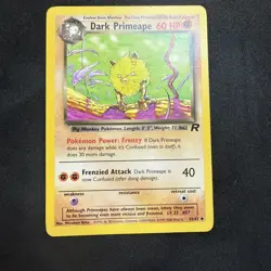 Dark Primeape 43/82 Team Rocket 1st Edition Uncommon Pokemon TCG English LP+ - Image 1