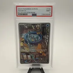 Pokemon TCG - Squirtle 148/142 Illustration Rare (IR) - Stellar Crown - PSA 9 - Image 1