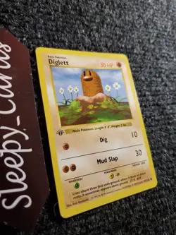 Diglett 47/102 1st Edition Shadowless Base Set 1999 Pokemon WOTC TCG NM - Image 3