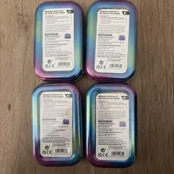 Pokemon Card 4x Scarlet & Violet Prismatic Evolutions Mini Tin SEALED - Image 2