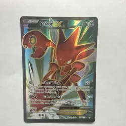 Pokemon Scizor EX Full Art Ultra Rare Holo Breakpoint 119/122 170 HP Card - Image 1
