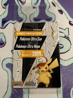 Sealed NM-Mint Ash's Pikachu - SM108 - Promo - SM Black Star Promo Pokemon - Image 2