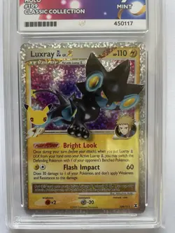 Pokemon Luxray GL LV.X Classic 2021 Collection 109/111 Celebrations Ace 9 Mint - Image 2
