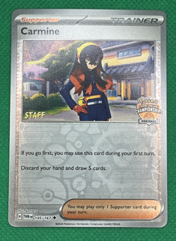 Pokemon TCG Carmine 145/167 STAFF Promo Regional Championship Master Set 🔥 - Image 2