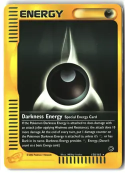 Darkness Energy ⭐ 158/165 Rare Expedition Base Set 2002 Pokemon NM - Image 1