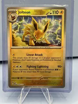 JOLTEON 029/131 PRISMATIC EVOLUTIONS POKEMON (MASTER BALL HOLO, NM) - Image 1